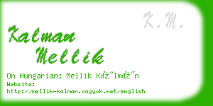 kalman mellik business card